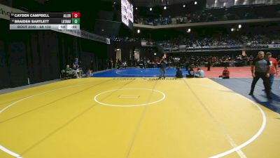 6A 132 lbs Cons. Round 2 - Braiden Bartlett, Austin Lake Travis vs Cayden Campbell, Allen