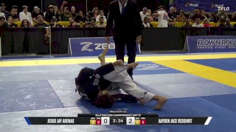 Jesus Jay Arenas vs Aayden Jace Redshirt 2026 Pan Kids Jiu-Jitsu IBJJF Championship