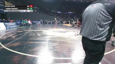 4A Boys 150 lbs Cons. Round 2 - Jayden Davis, Cottage Grove Boys vs James Hearick, Sweet Home Boys