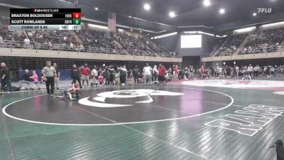52 lbs Consi Of 8 #2 - Braxton Boldosser, York Springs vs Scott Rowlands, Smyrna