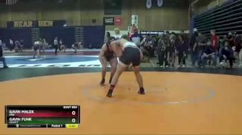 195 lbs Quarterfinal - Gavin Malek, Erie vs Gavin Funk, Legacy