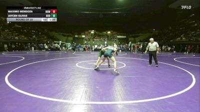 120 lbs Round Of 32 - Maximo Mendoza, Redwood -Visalia vs Jaycen Olivas, Reedley