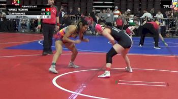 123 lbs Semifinal - Zuri Tavarez, Cougar Club Wrestling vs Sailee Redding, Hardin Wrestling Club