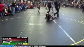 69 lbs Champ. Round 2 - Wesley Cody, Williamston WC vs Luke Kastel, Blissfield WC