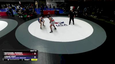 175 lbs Cons. Round 4 - Nathaniel Moreno, Beat The Streets - Los Angeles vs Logan Vogt, Clovis West High School Wrestling