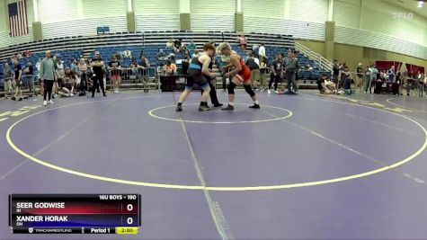 190 lbs Semifinal - Seer Godwise, IN vs Xander Horak, OH
