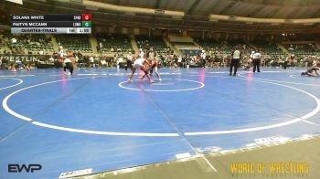 102 lbs Quarterfinal - Solana White, Spartan Mat Club vs Paityn McCann, Lady Outlaw Wrestling Academy