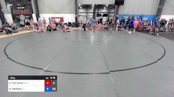 52 kg Rr Rnd 1 - Dannielle Christian, Michigan Rev Blue vs Abby Naddeo, Jersey United Pink