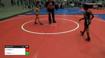 52 lbs Round Of 16 - Deyon Wilson, Pin-King All Stars vs Cauy Siale, Chaparral Kids Wrestling Club