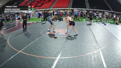 157 lbs Cons. Sub-semis - Wesley Kent, Idaho vs Dominic Martinez, Idaho