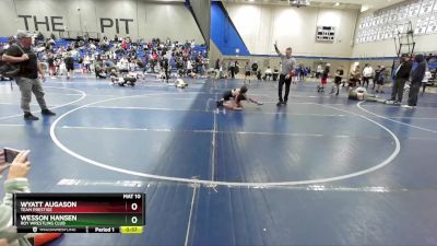 80 lbs Cons. Round 1 - Wesson Hansen, Roy Wrestling Club vs Wyatt Augason, Team Prestige