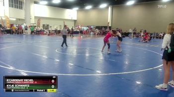 115 lbs Round 3 (8 Team) - R`Cardenay Michel, Charlies Angels Florida Pink vs Kylie Schwartz, Team Montana Gold