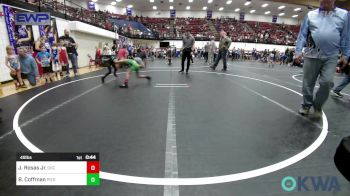 49 lbs Semifinal - Jose Rosas Jr., OKC Saints Wrestling vs Bodee Coffman, Piedmont