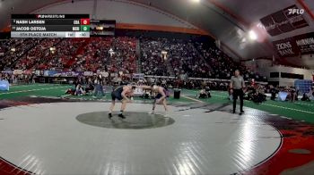 6A 106 lbs 5th Place Match - Jacob Ostoja, Meridian vs Nash Larsen, Coeur D Alene
