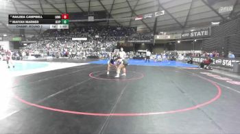 Girls 2A 170 lbs Champ. Round 2 - Raileea Campbell, R. A. Long (Girls) vs Maiyah Marner, Olympic (Girls)