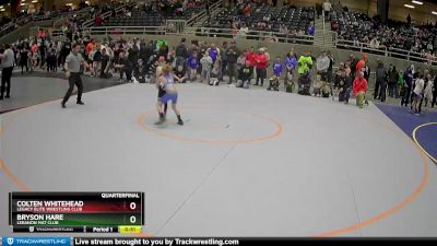 63 lbs Quarterfinal - Bryson Hare, Lebanon Mat Club vs Colten Whitehead, Legacy Elite Wrestling Club