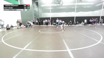 140 lbs Cons. Semi - Alexis Dubowsky, Bentonville High School Wrestl vs Riley Zeciri, Macon