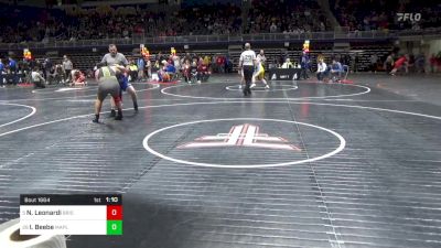 200 lbs Round Of 32 - Noah Leonardi, Bristol vs Isaac Beebe, Maplewood