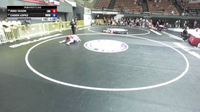 120 lbs Quarters - Dino Taxon, Live Wire Grappling vs Caden Lopez, Woodlake High School Wrestling