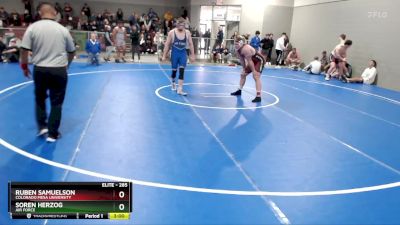 285 lbs Cons. Round 3 - Ruben Samuelson, Colorado Mesa University vs Soren Herzog, Air Force