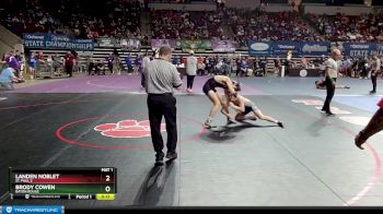 D 1 144 lbs Cons. Round 2 - Brody Cowen, Baton Rouge vs Landen Noblet, St. Paul`s