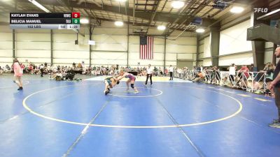152 lbs Quarterfinal - Kaylah Evans, Valebound Wrestling Club - HSG vs Belicia Manuel, She Kong - HSG