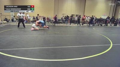 172 lbs 2nd Place - Jackson Hinz, Yucaipa Thunder WC vs Kale Winebarger, Cowa