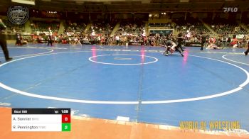 120 lbs Semifinal - Alec Sonnier, BRTC vs Ruger Pennington, TCWC