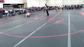 121 lbs Champ. Round 2 - Austin Sanders, Maple River/USC vs Regan Johnson, New Ulm Area