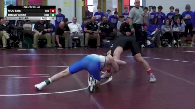 107 lbs Semifinal - Nico Emili, Bethlehem Catholic vs Tommy Gretz, Connellsville Area