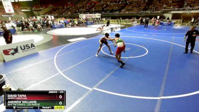 175 lbs Cons. Round 3 - David Tapia, Infinity Wrestling vs Andrew Williams, Beat The Streets - Los Angeles
