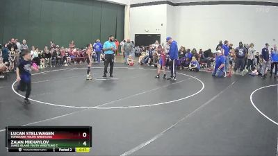 66 lbs Cons. Round 3 - Gage Miles, KC Elite Training Center vs Tyjae Ehlke, Mighty Warriors Wrestling Acad