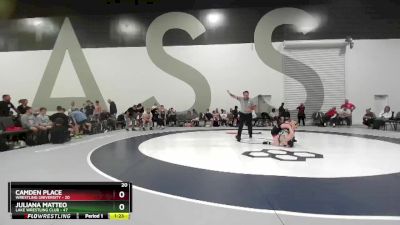 70 lbs Semis & 1st Wrestleback (8 Team) - Juliana Matteo, Lake Wrestling Club vs Camden Place, Wrestling University