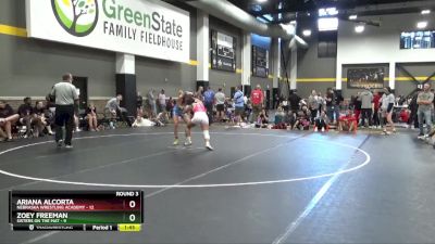 130 lbs Round 3 (16 Team) - Ariana Alcorta, Nebraska Wrestling Academy vs Zoey Freeman, Sisters On The Mat