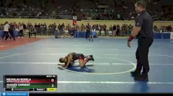 52 lbs Cons. Round 2 - Hudsen Earnest, OKC Saints vs Nicholas Rodela, Borger Youth Wrestling