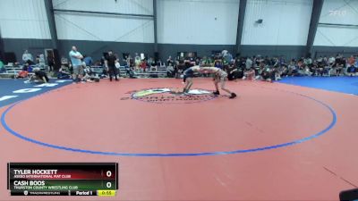 126 lbs Cons. Round 4 - Tyler Hockett, Askeo International Mat Club vs Cash Boos, Thurston County Wrestling Club