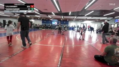 46 lbs Round 4 - Lyla Doggett, North Country Wrestling Club vs Nashlin Barger, Small Town Grims