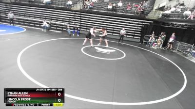 288 lbs Cons. Round 3 - Lincoln Frost, Fremont vs Ethan Allen, Herriman High School