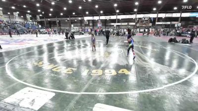 50 lbs Champ. Round 2 - X`andria Harms, Miles City Wrestling Club vs Sophia Escobar, Hawks WC Lincoln