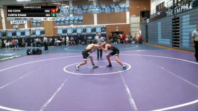 126 lbs Cons. Round 1 - Kai Cook, Viewmont vs Curtis Evans, Union