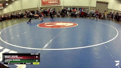 102 lbs Cons. Round 3 - Brody House, Virginia Patriots Wrestling vs Aaryan Sharma, Nova WC