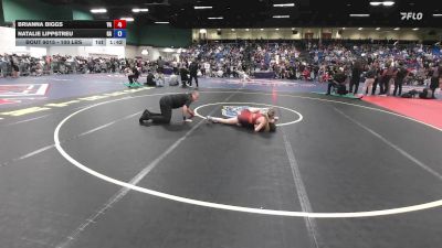 100 lbs Round Of 32 - Brianna Biggs, VA vs Natalie Lippstreu, GA