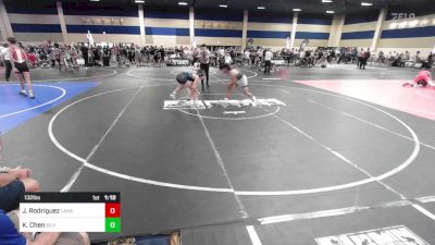 132 lbs Round Of 16 - Jayden Chance Rodriguez, Lahaina Strong vs Khaisen Chen, Silverback WC