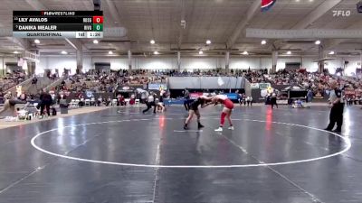 Girls 152 lbs Quarterfinal - Danika Mealer, Riverdale High School vs Lily Avalos, Rossview High School