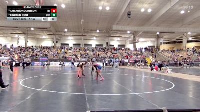 A 157 lbs Cons. Round 3 - Tamarion Johnson, Montgomery Central High School vs Lincoln Rich, Station Camp High School
