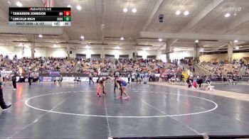 A 157 lbs Cons. Round 3 - Tamarion Johnson, Montgomery Central High School vs Lincoln Rich, Station Camp High School
