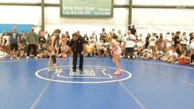 46 lbs Rr Rnd 1 - Emily Hamil, Okie Girls - W vs Briana Stetson, PA West Yellow - W