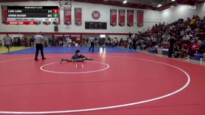 141 lbs Cons. Round 2 - Luis Lara, Utah Tech University vs Owen Baker, Modesto Junior College