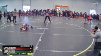 55 lbs Cons. Round 3 - Kobe Brooks, Ninety Six Wrestling vs Layklen Dunn, No Worries Academy