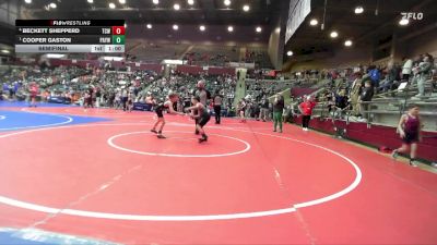 61 lbs Semifinal - Cooper Gaston, Pottsville Apache Youth Wrestling vs Beckett Shepperd, Team Conquer Wrestling